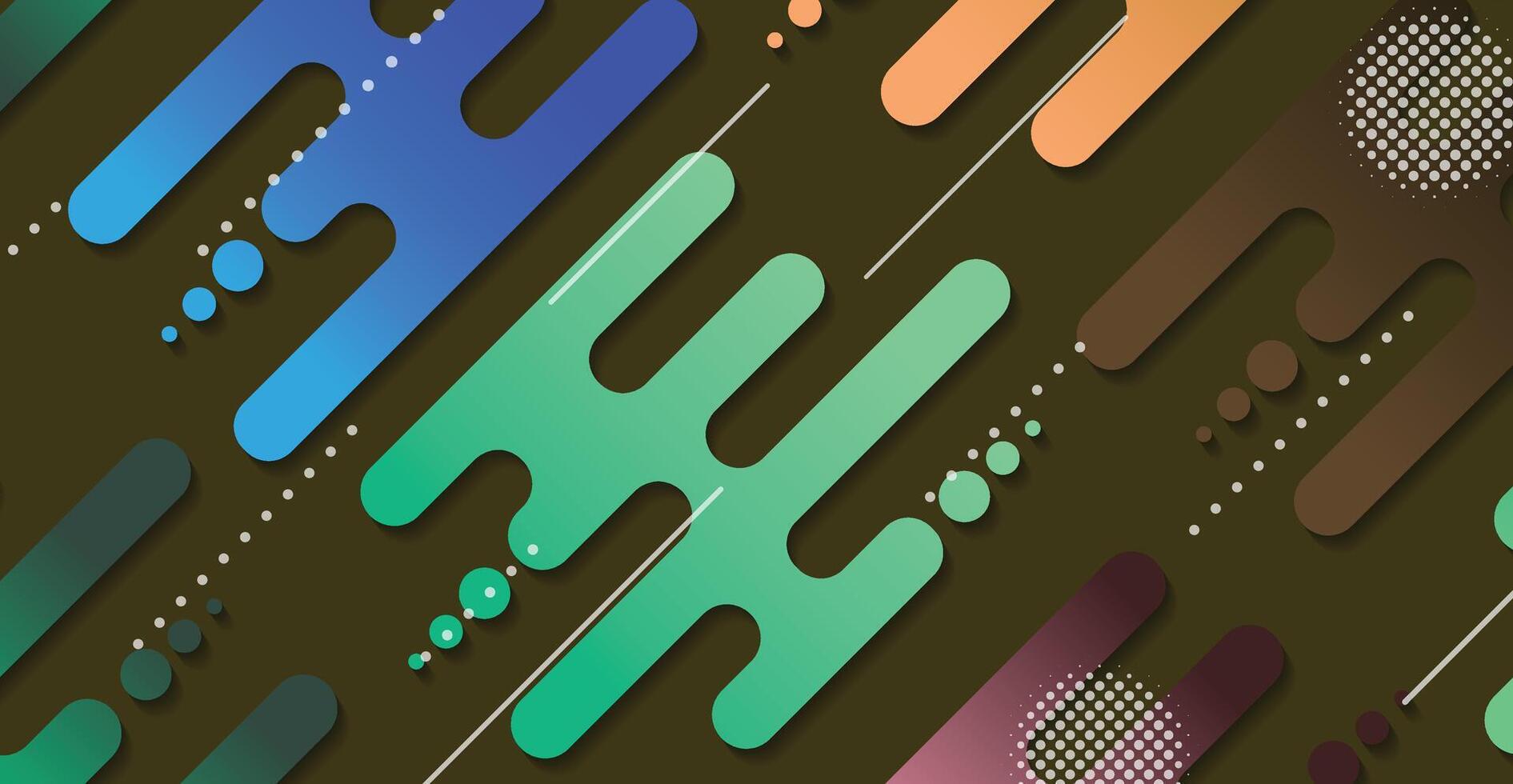 Abstract minimal geometric shape background with gradient vector