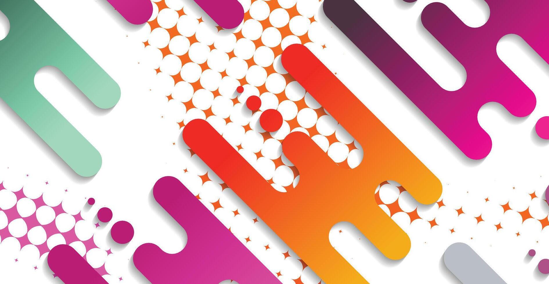 Abstract minimal geometric shape background with gradient vector