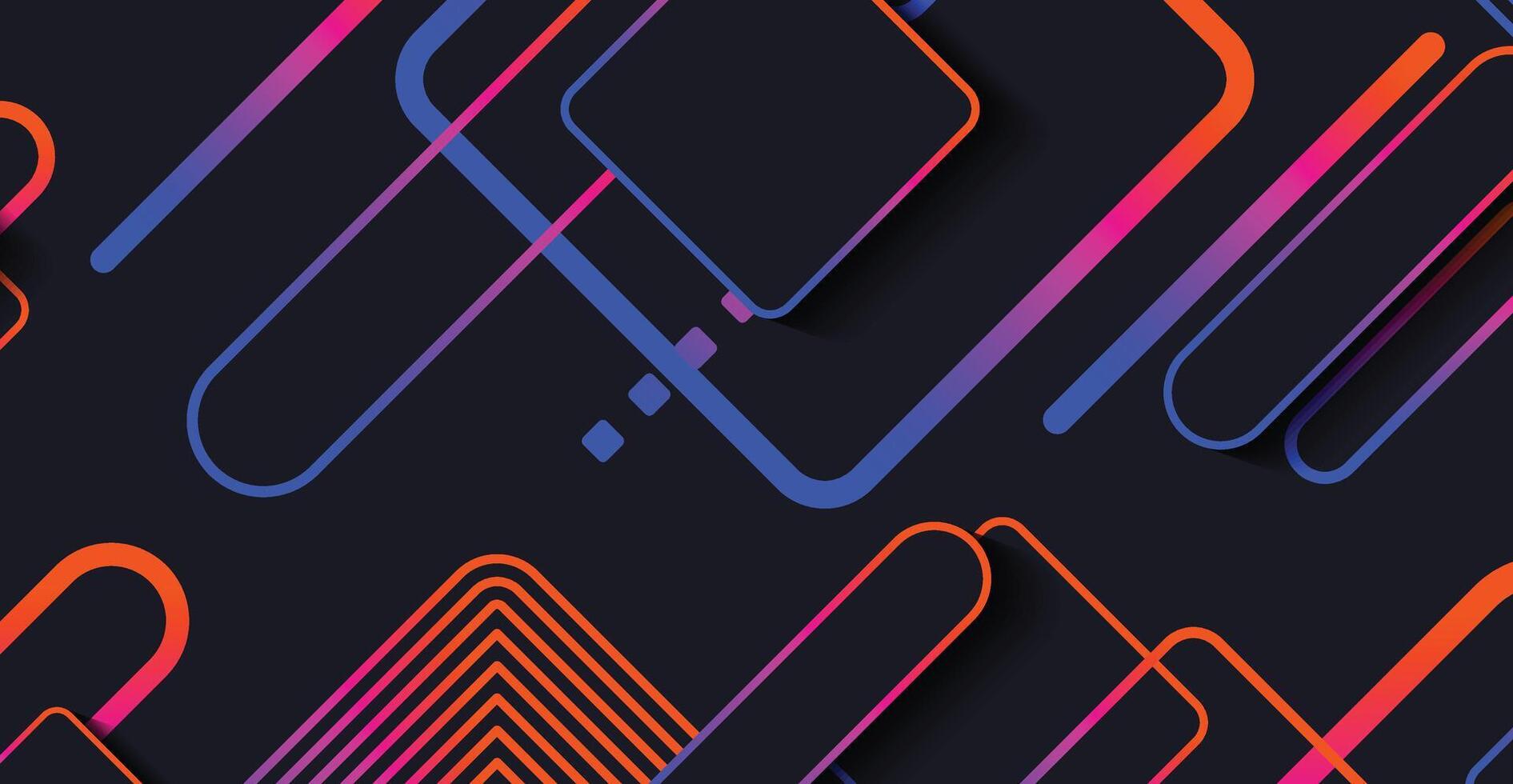 Abstract modern minimal geometric shape background with gradient vector