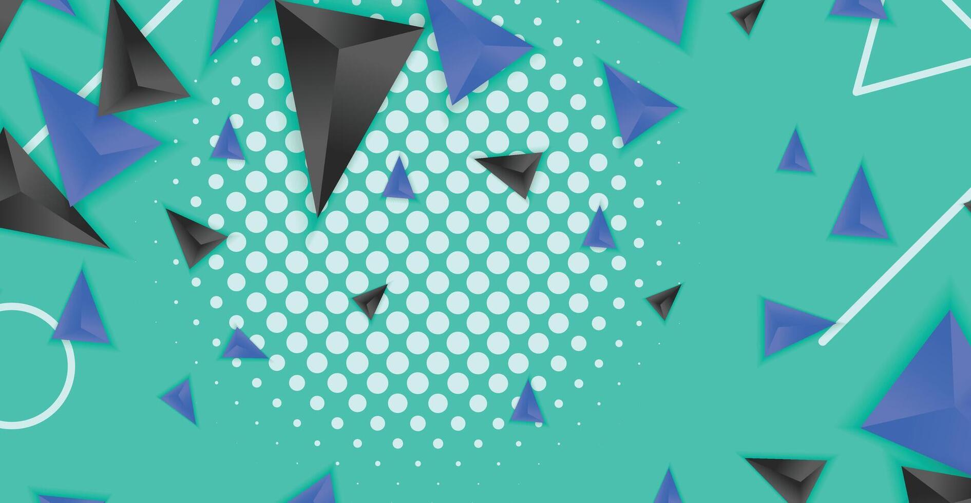 Abstract composition of triangle. Minimal geometric background vector
