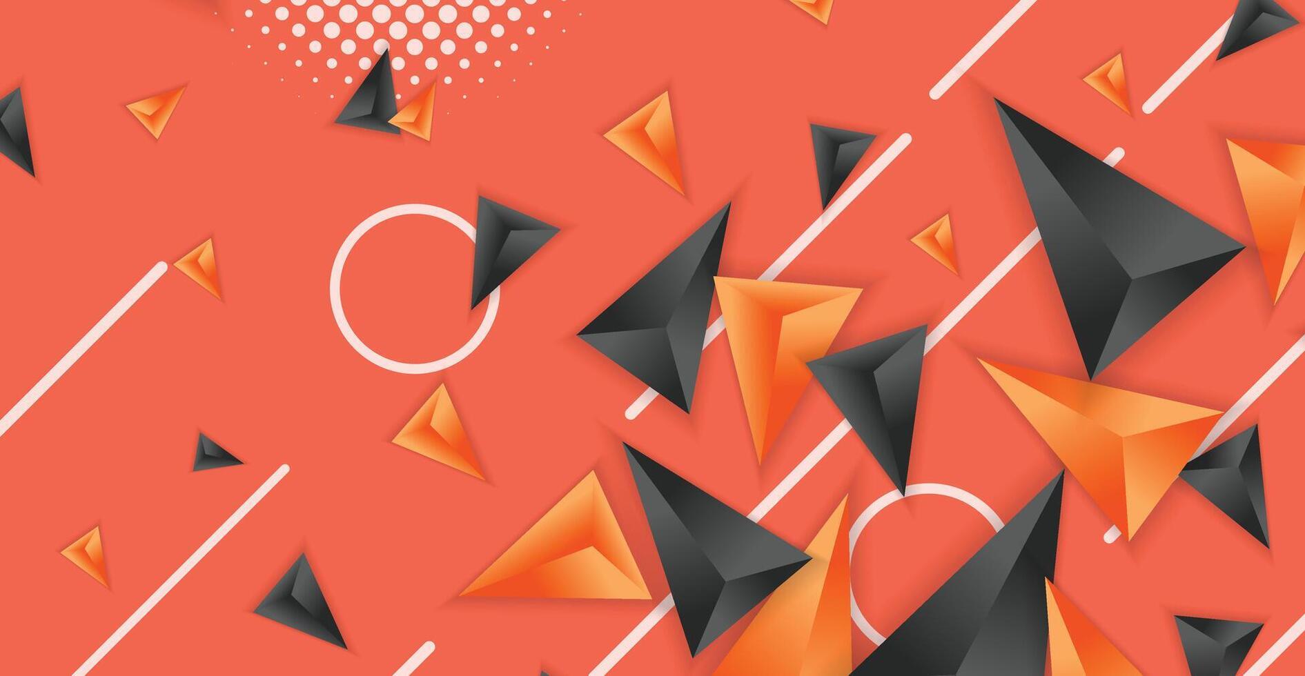 Abstract composition of triangle. Minimal geometric background vector