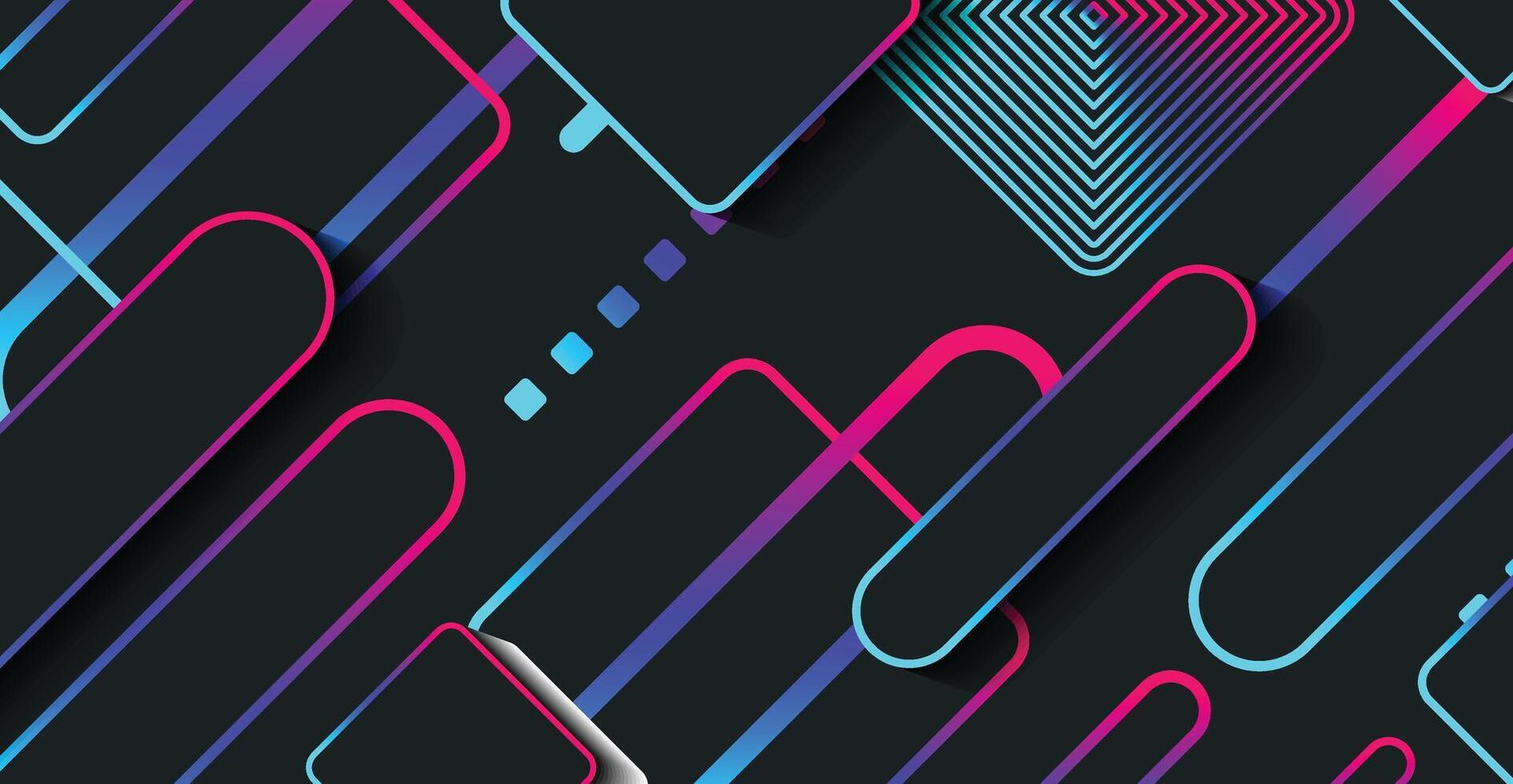 Abstract modern minimal geometric shape background with gradient vector