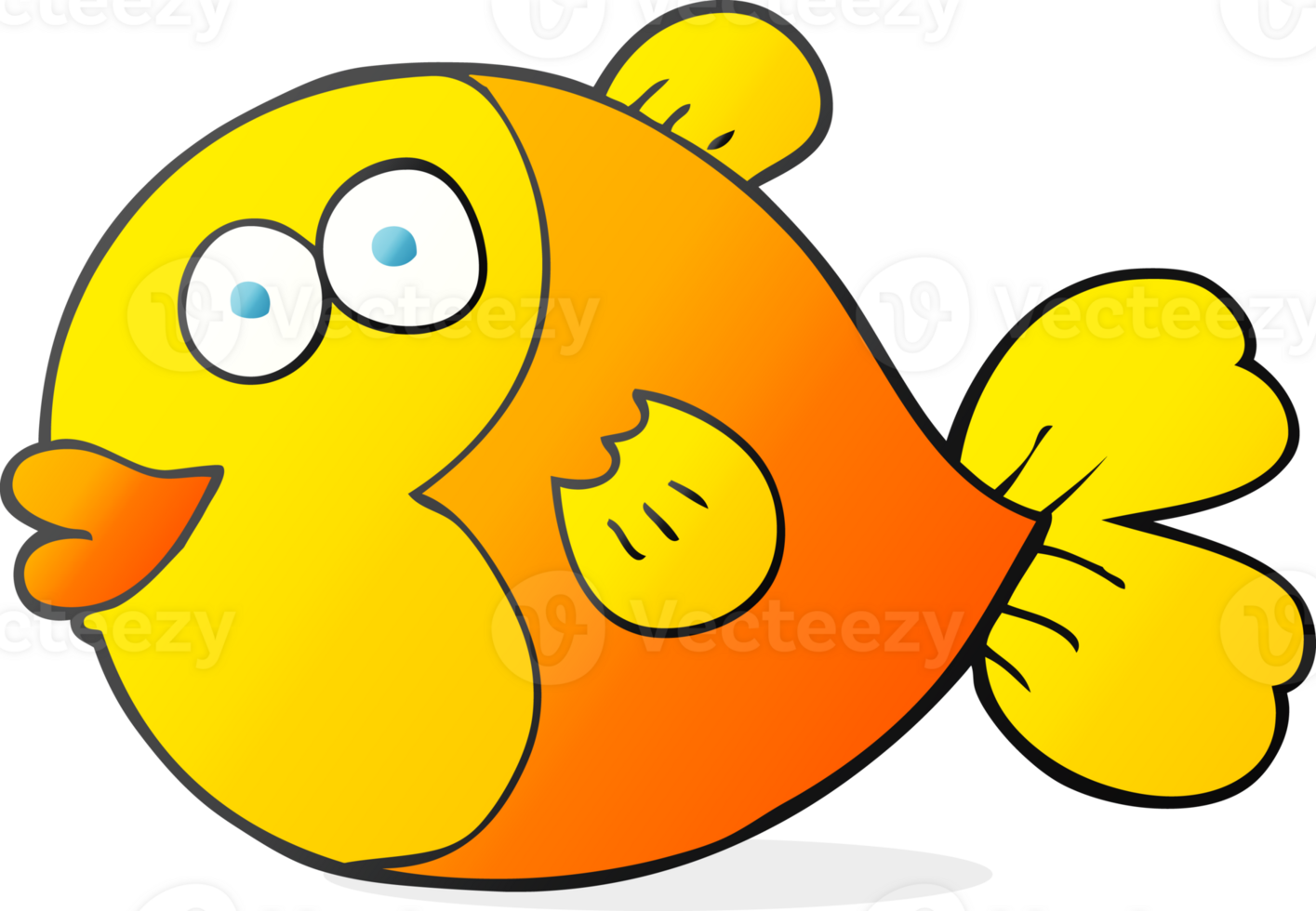 hand drawn cartoon fish png