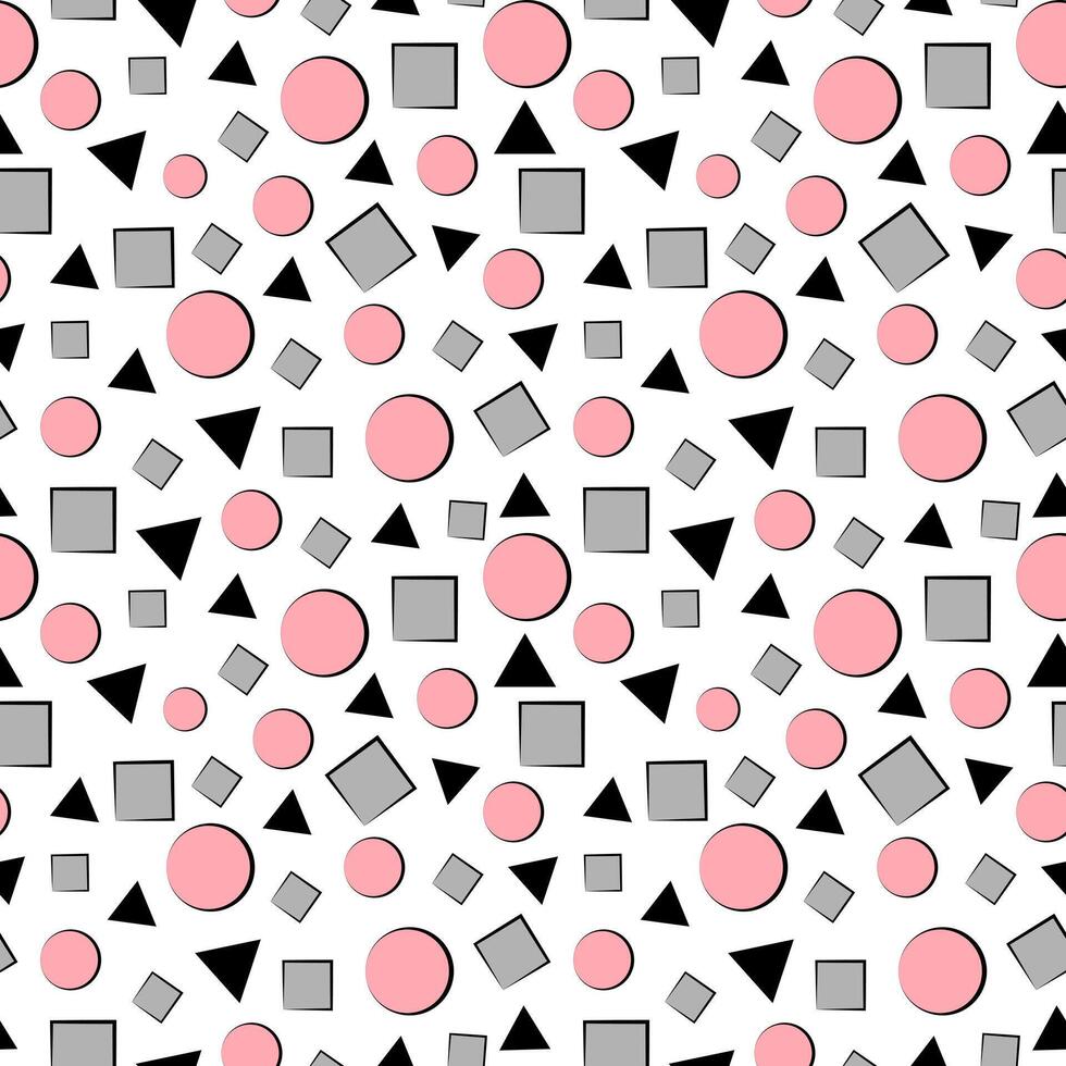 Seamless geometric pattern on white background vector