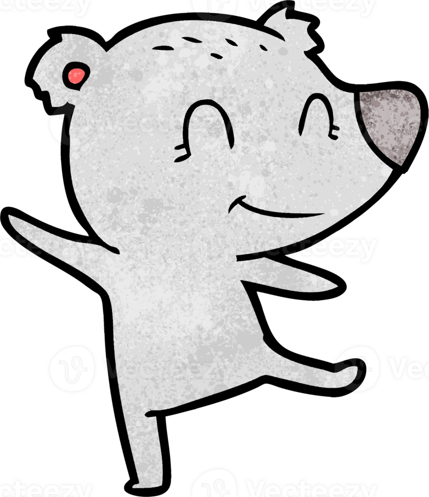 friendly bear dancing png