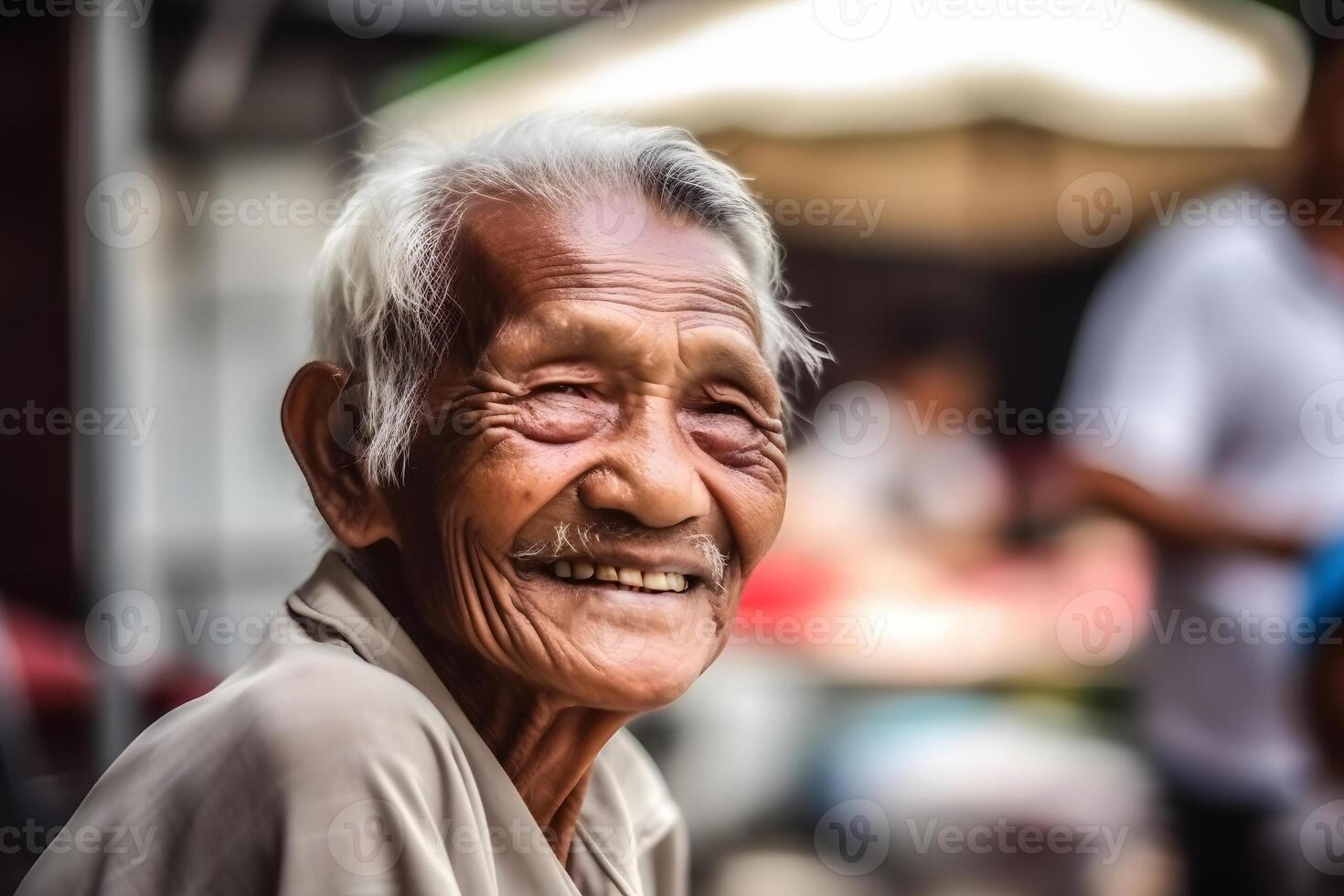 ai generado retrato de hombre desde tailandia neural red ai generado foto