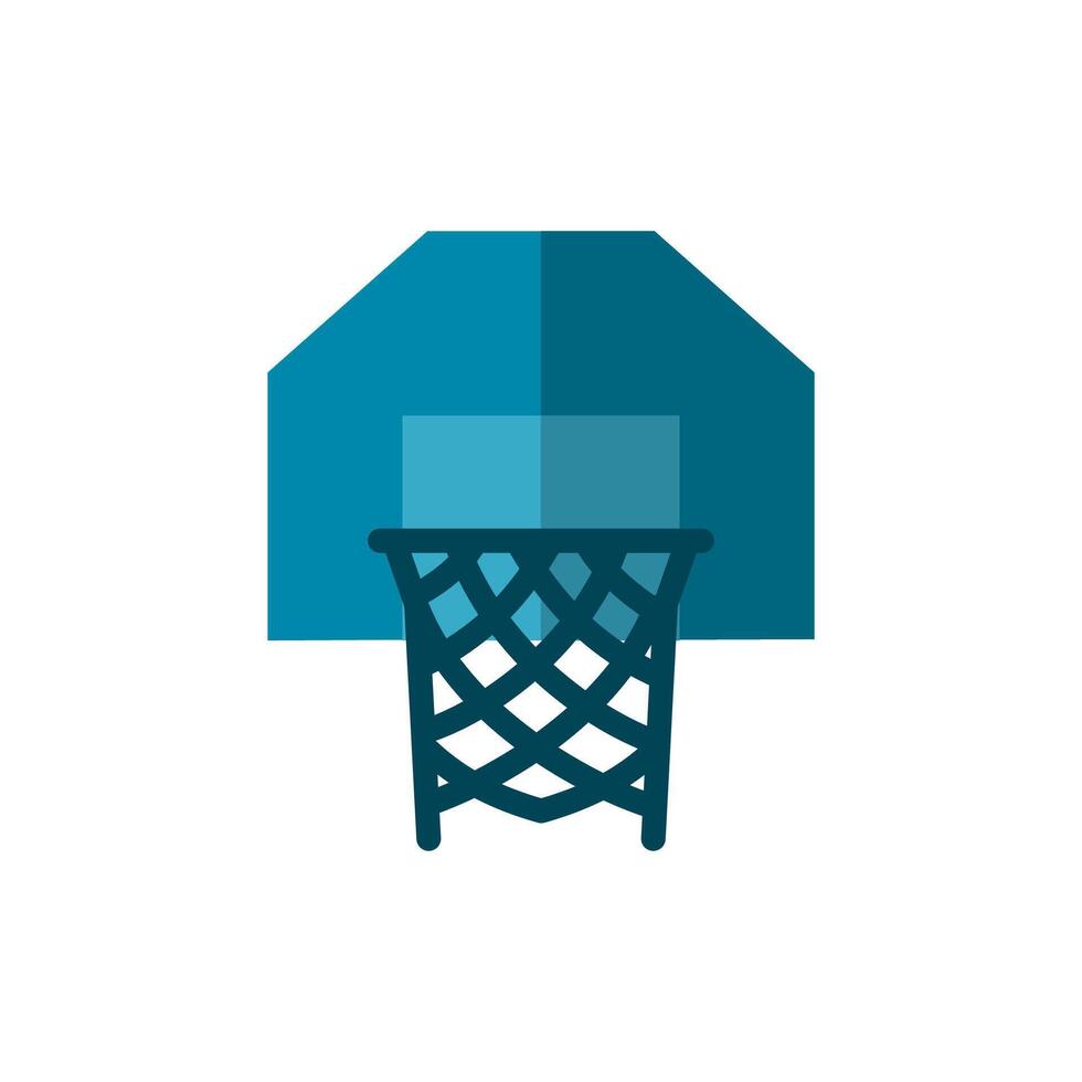 Basketball Hoop Icon Flat Design Simple Sport Vector Perfect Web and Mobile Illustration