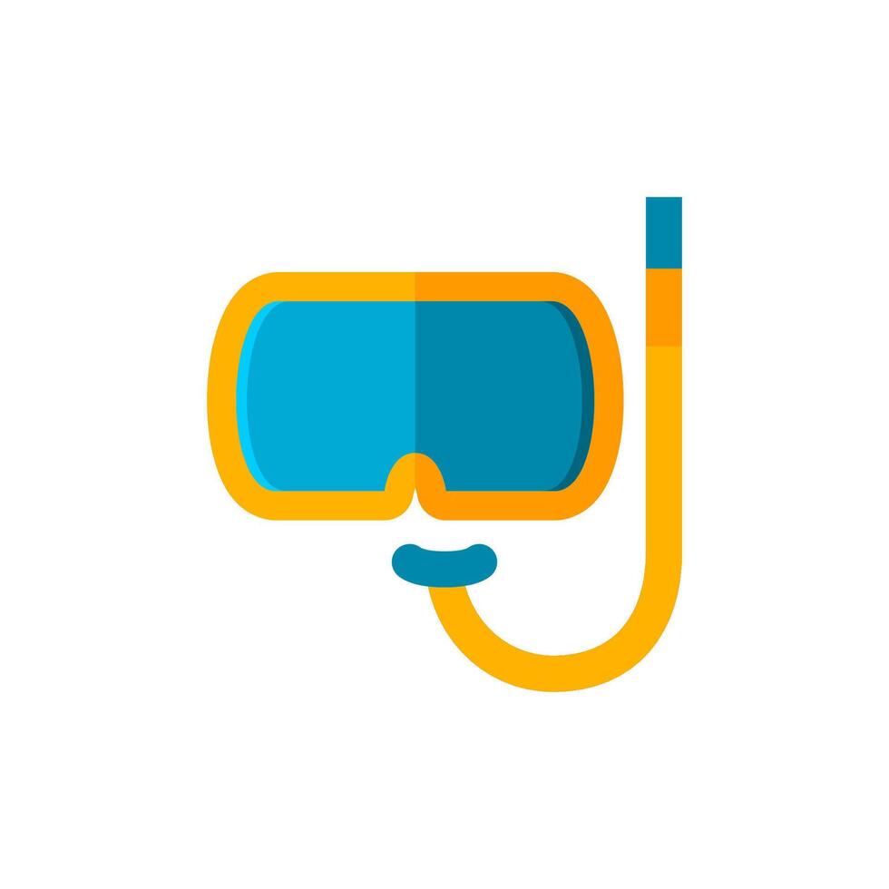 Snorkeling Glasses Icon Flat Design Simple Sport Vector Perfect Web and Mobile Illustration