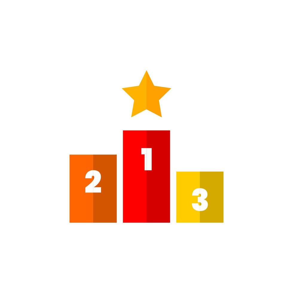 Winner Ceremony Icon Flat Design Simple Sport Vector Perfect Web and Mobile Illustration
