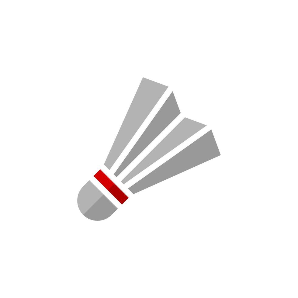 Badminton Shuttlecock Icon Flat Design Simple Sport Vector Perfect Web and Mobile Illustration