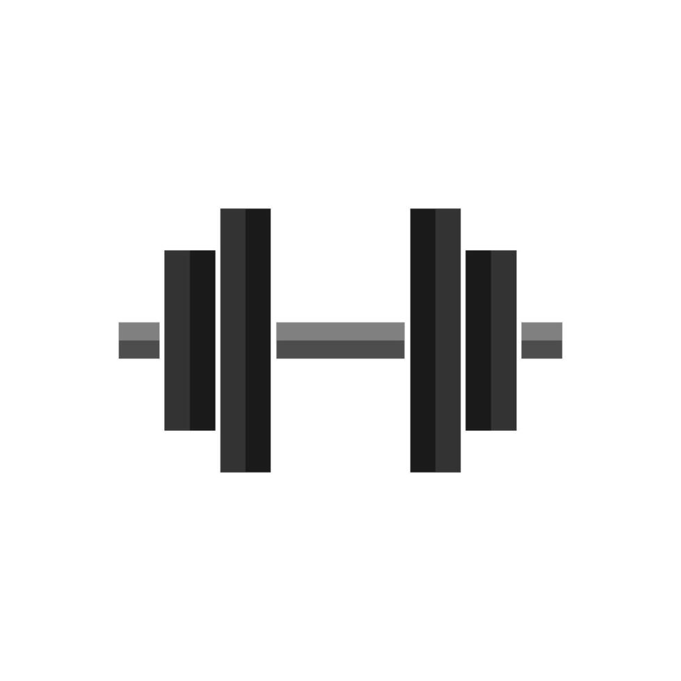 Dumbbell Icon Flat Design Simple Sport Vector Perfect Web and Mobile Illustration