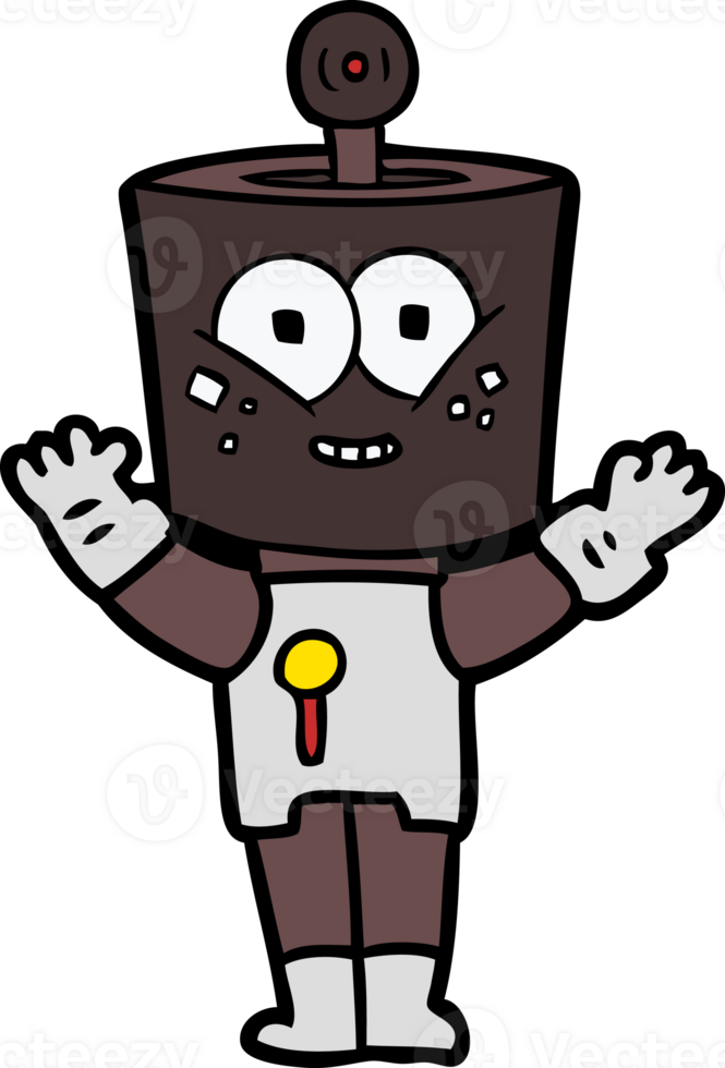 happy cartoon robot png