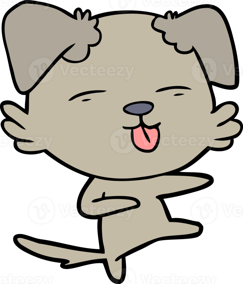 cartoon dog dancing png