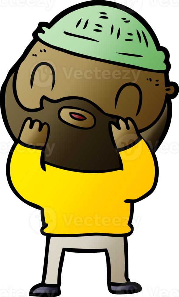 cartoon bearded man png