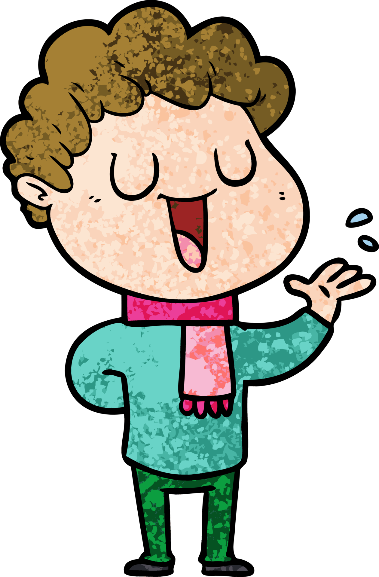 cartoon man talking 39851320 PNG