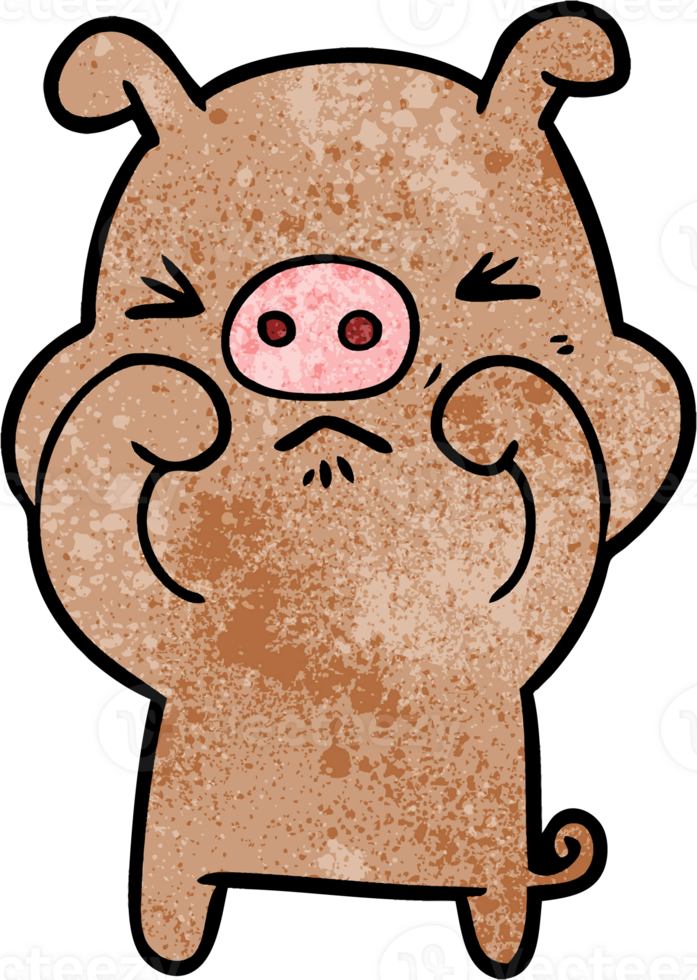 cartoon grumpy pig png