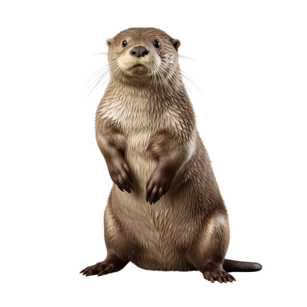 AI generated Otter clip art png
