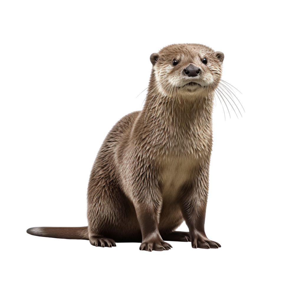 AI generated Otter clip art png