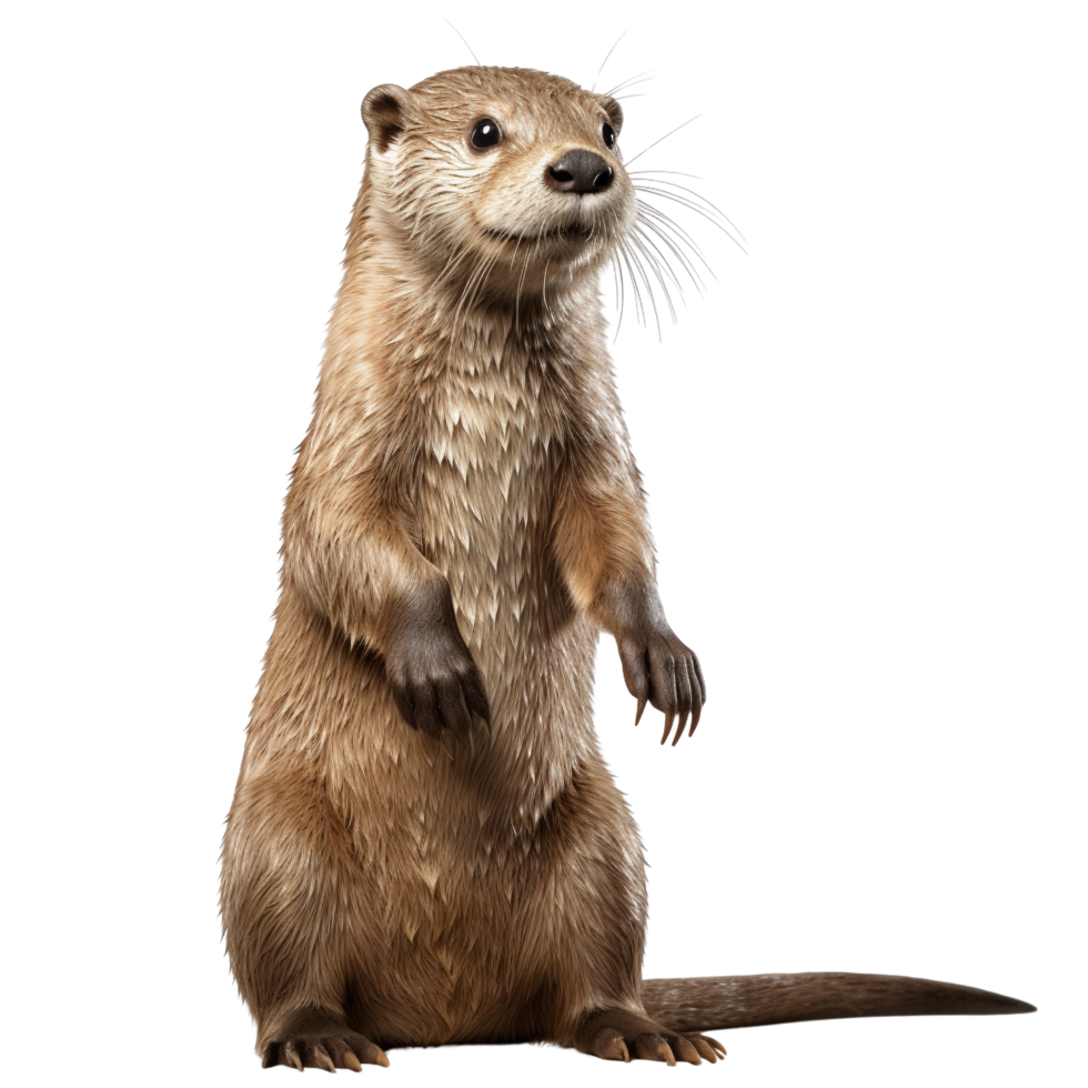 AI generated Otter clip art png