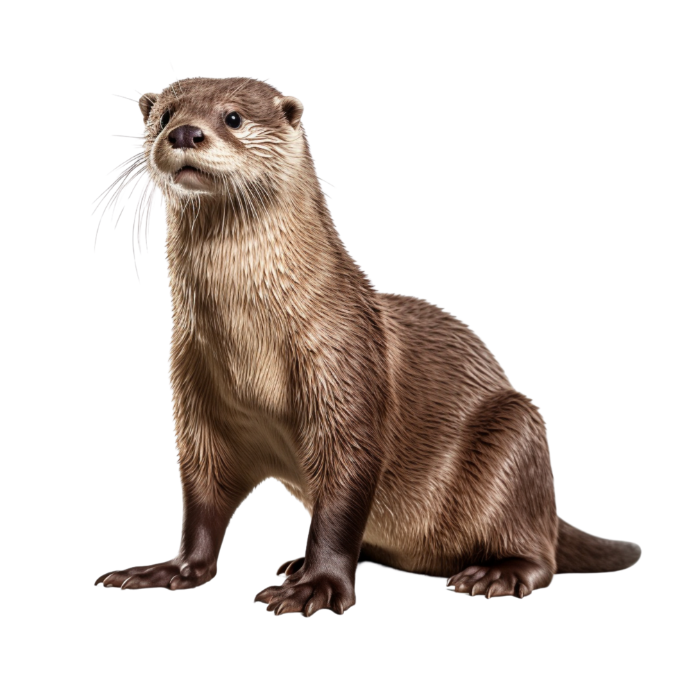 AI generated Otter clip art png