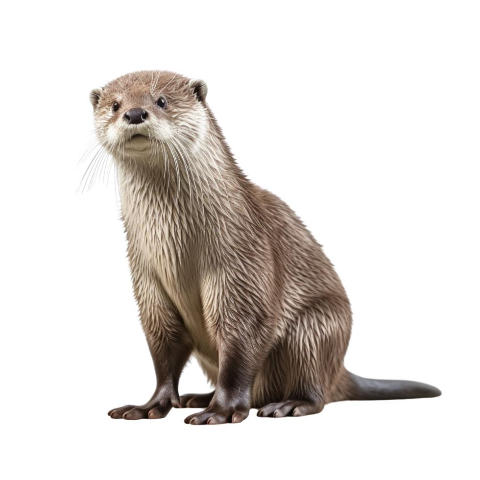 AI generated Otter clip art png