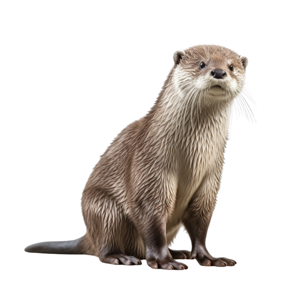 AI generated Otter clip art png