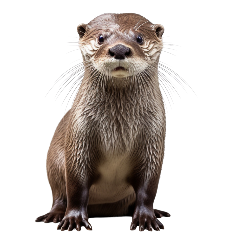 AI generated Otter clip art png
