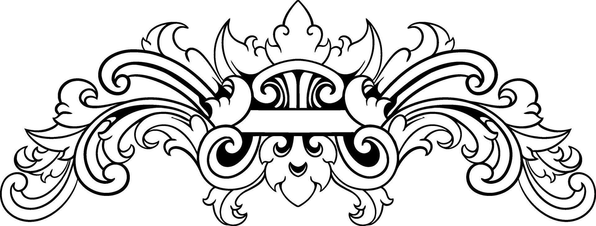 Luxury Frame Ornament Wedding Decoration vector