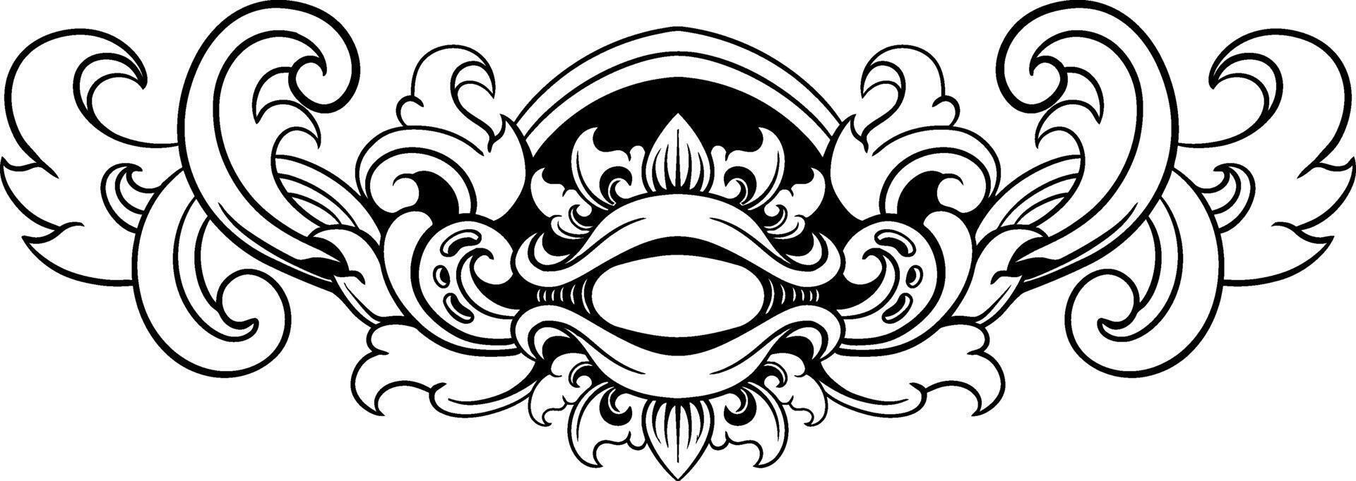 Luxury Frame Ornament Wedding Decoration vector