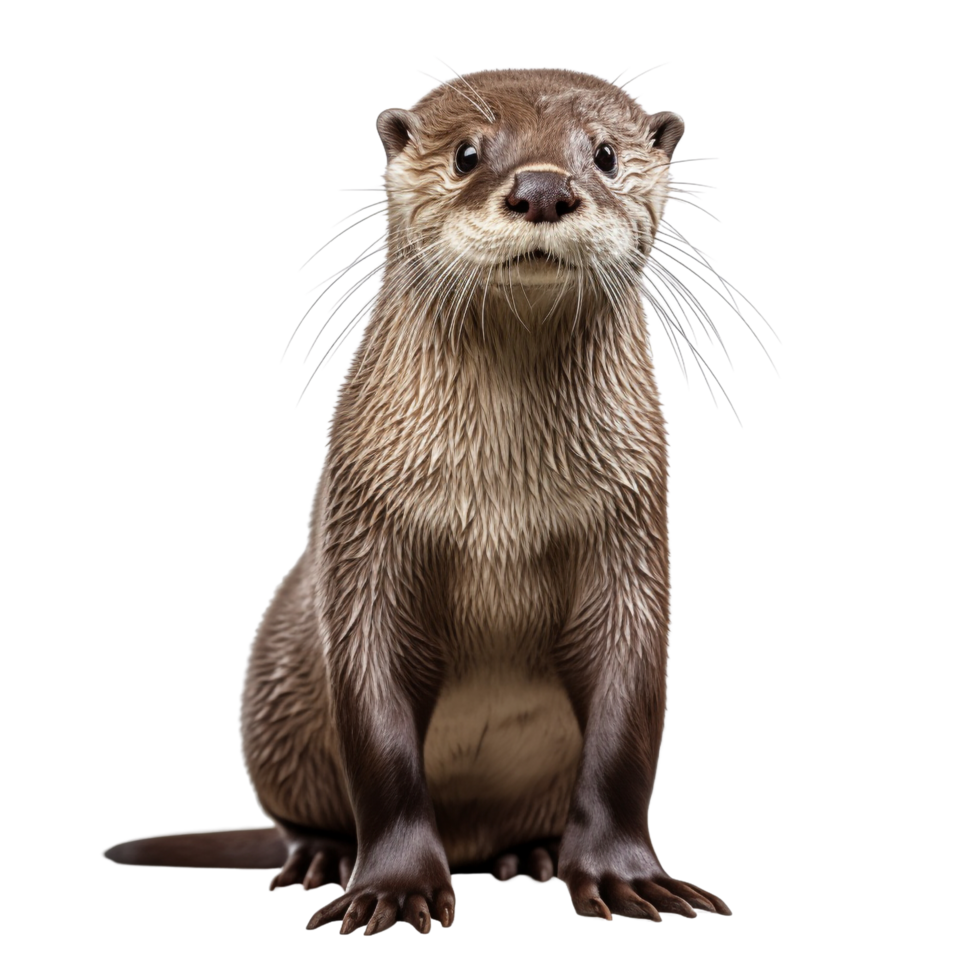 AI generated Otter clip art png
