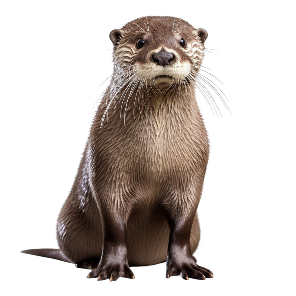 AI generated Otter clip art png