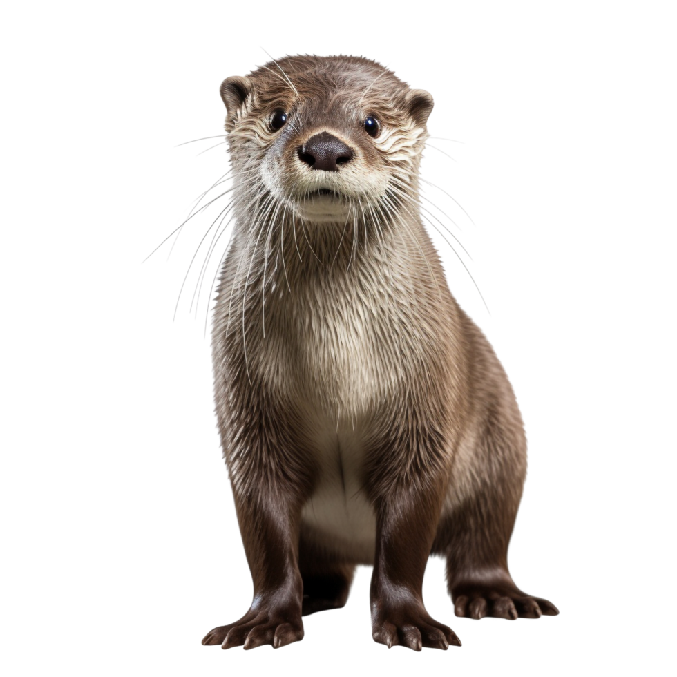 AI generated Otter clip art png