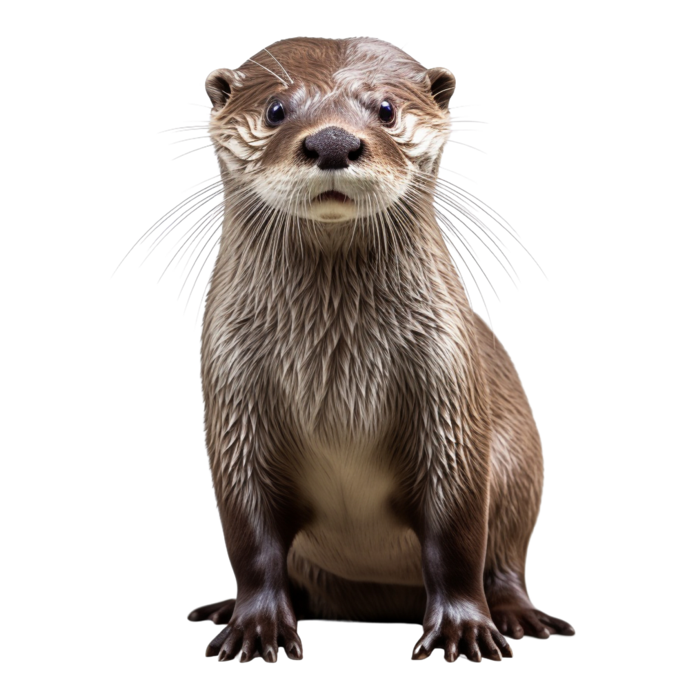 AI generated Otter clip art png