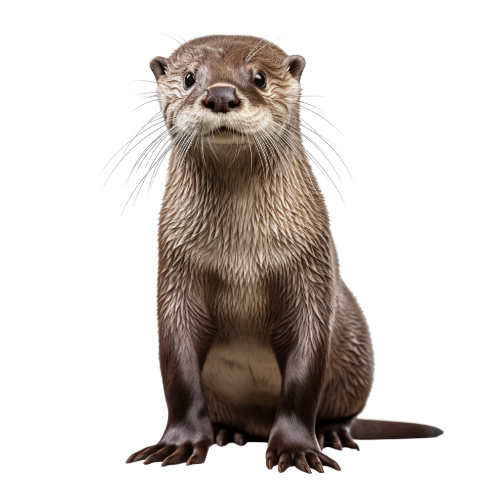 AI generated Otter clip art png