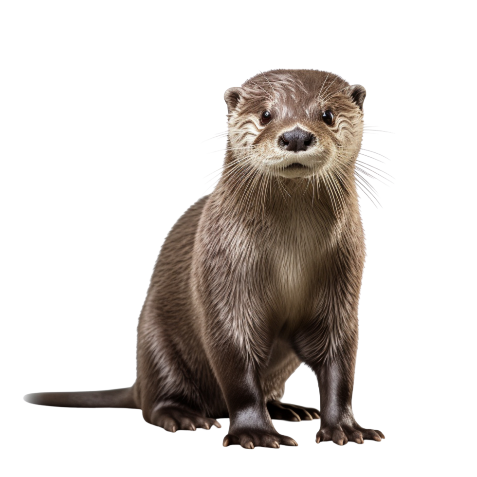 AI generated Otter clip art png