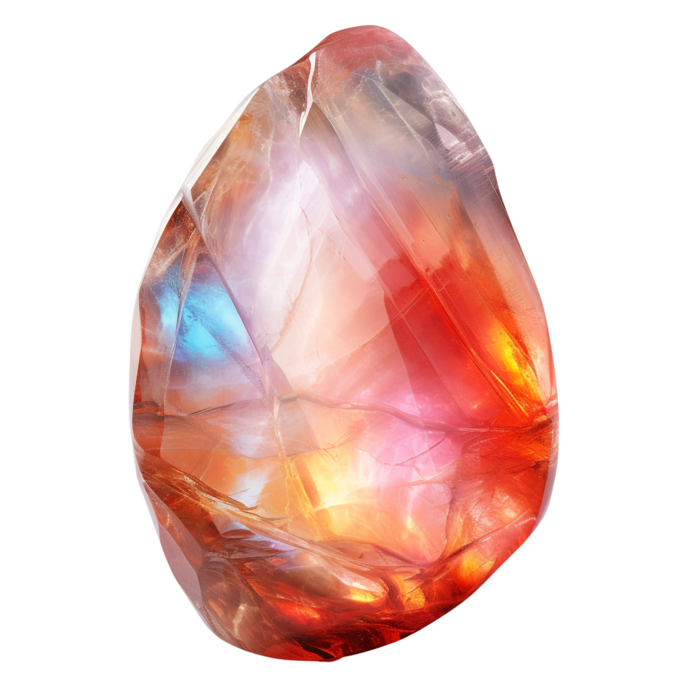 AI generated Moonstone gemstone clip art png