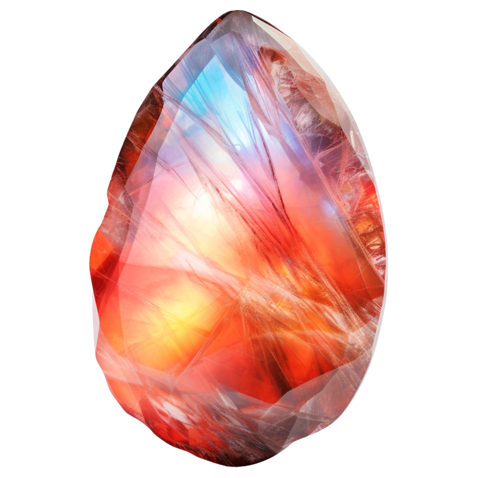 AI generated Moonstone gemstone clip art png