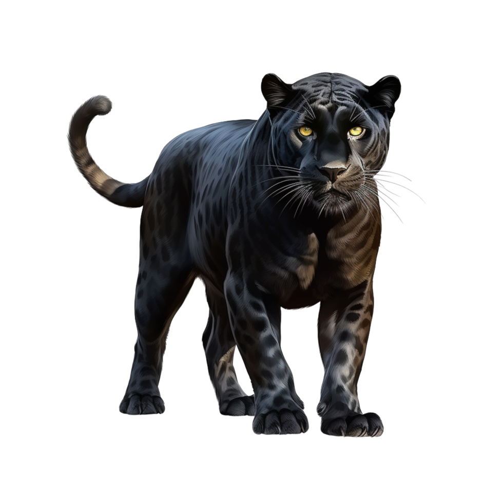 AI generated Panther clip art png