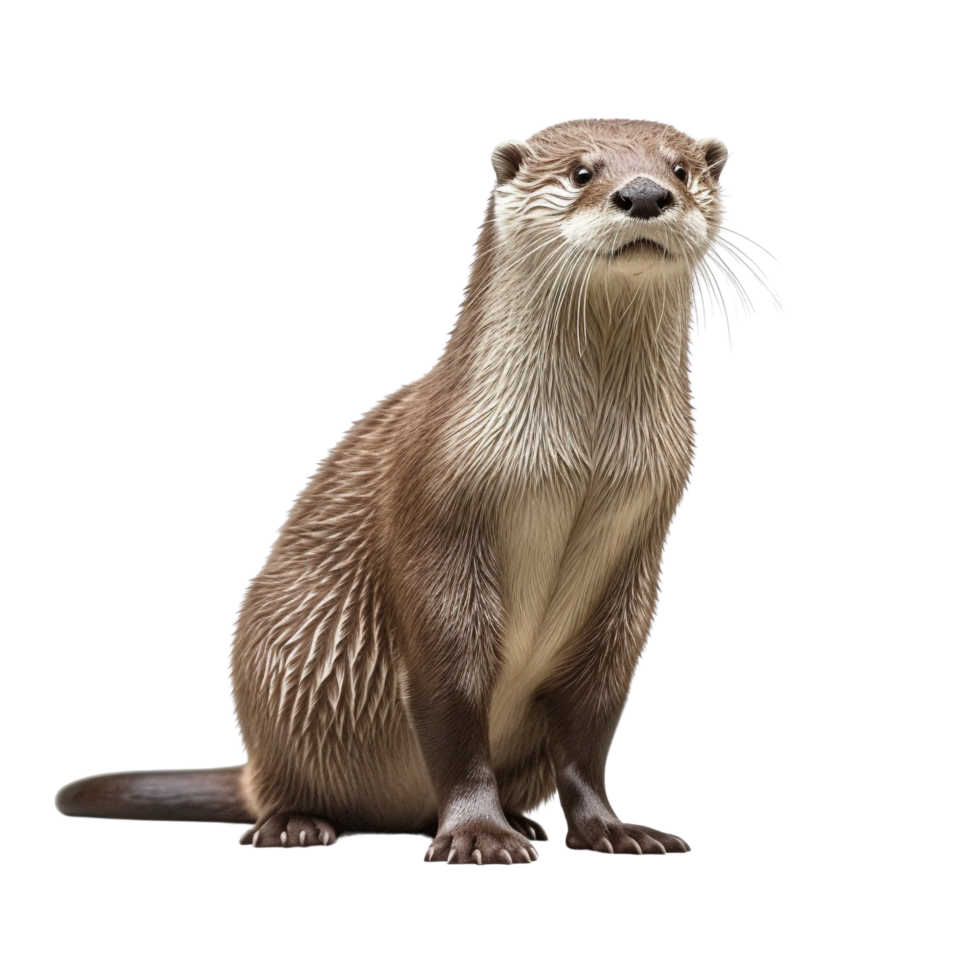 AI generated Otter clip art png