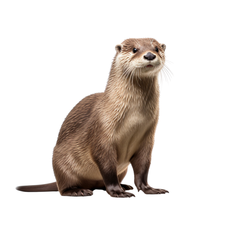 AI generated Otter clip art png
