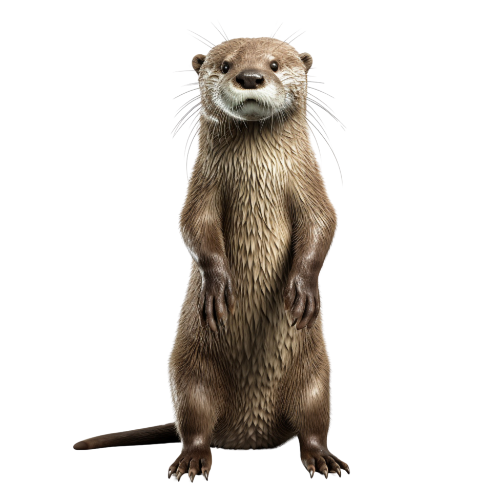 AI generated Otter clip art png
