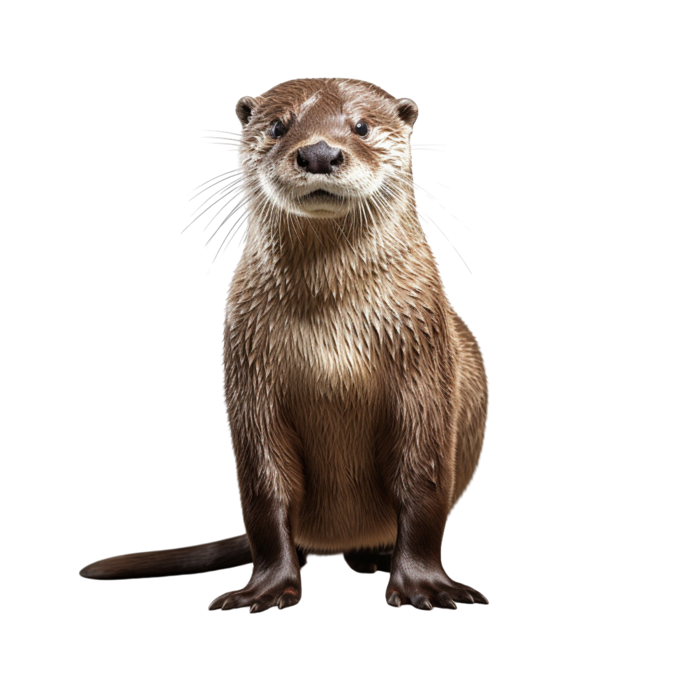 AI generated Otter clip art png