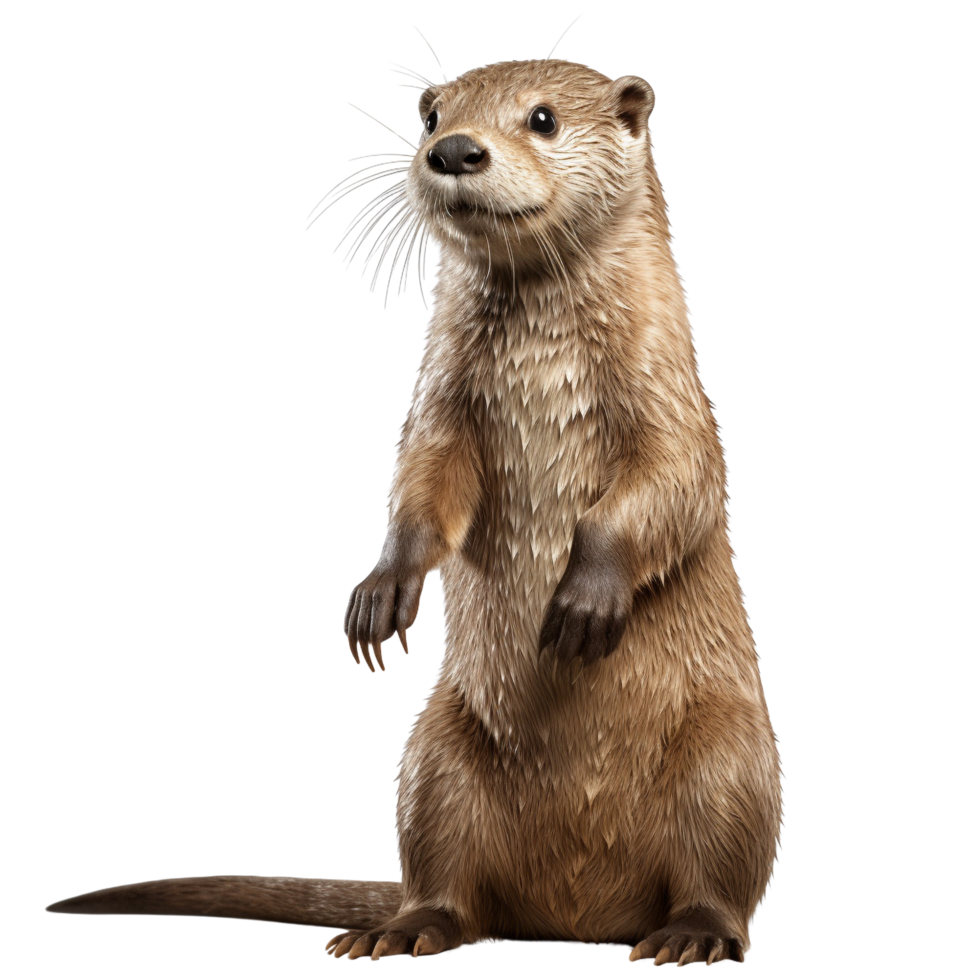 AI generated Otter clip art png