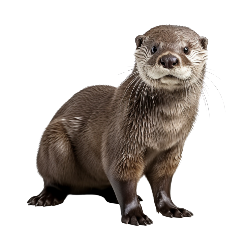 AI generated Otter clip art png