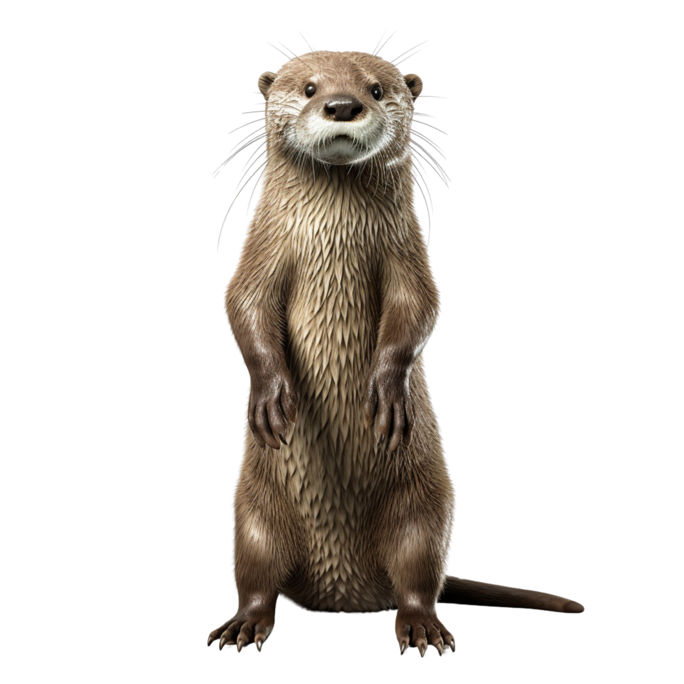 AI generated Otter clip art png