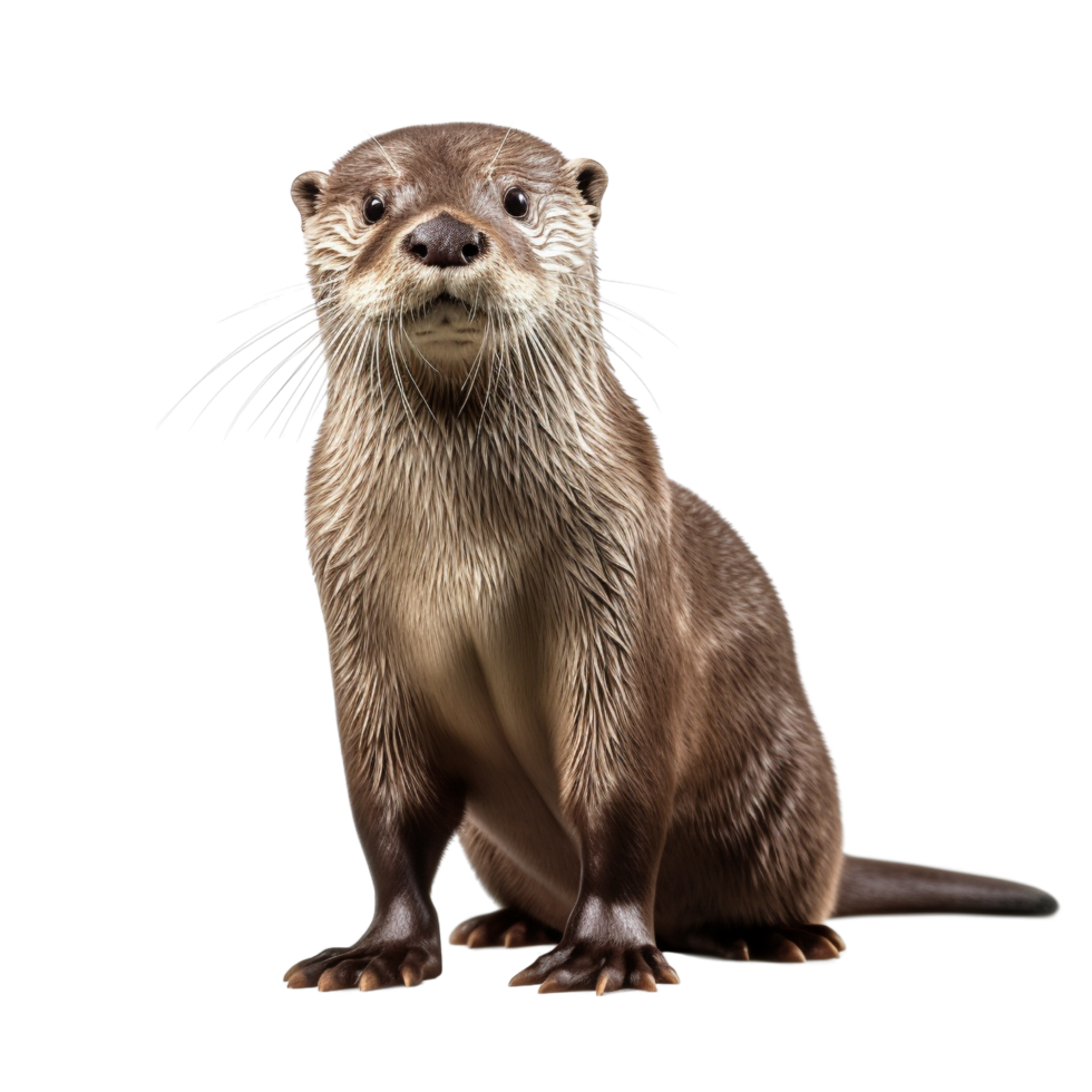 AI generated Otter clip art png