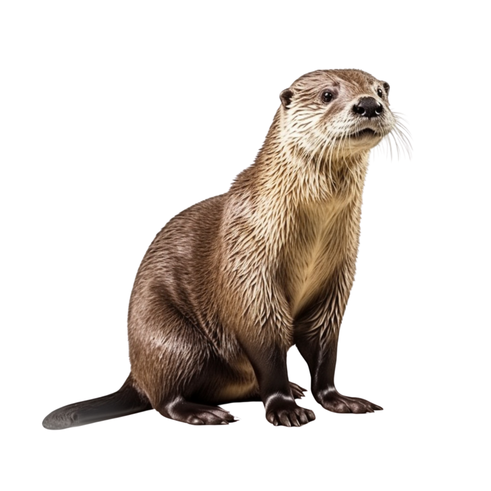 AI generated Otter clip art png