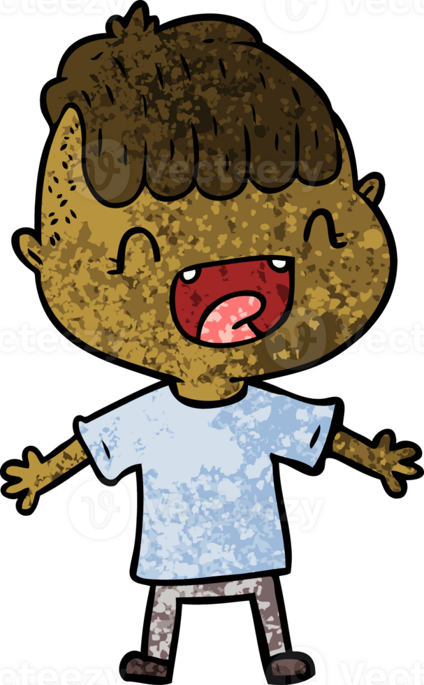 cartoon happy boy laughing png