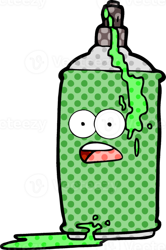 cartoon spray paint can png