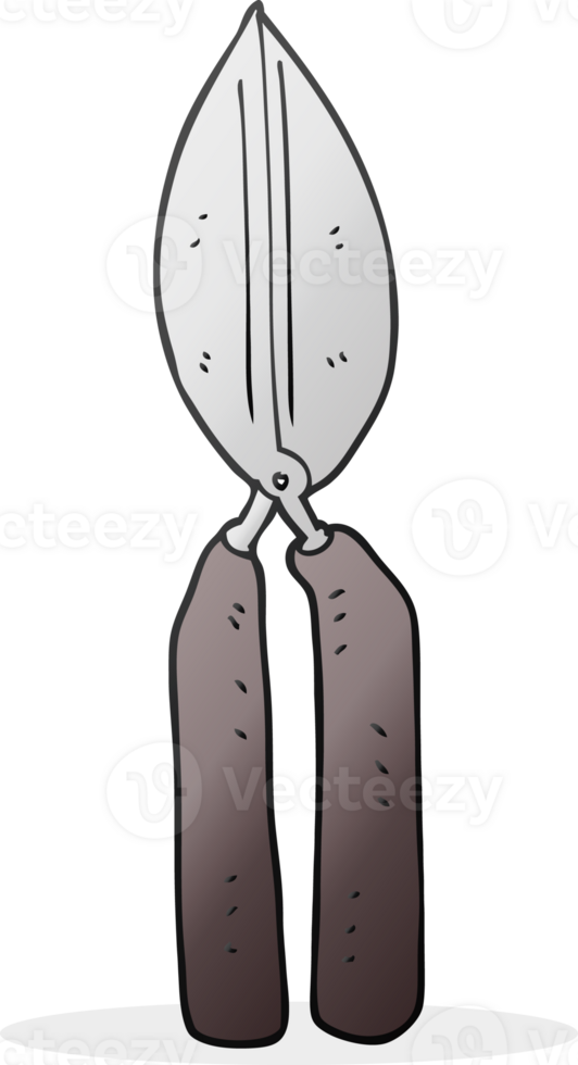 hand drawn cartoon shears png